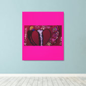 Resilient Heart  Canvas Afdruk (Insitu (Houten vloer))
