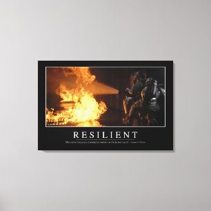 Resilient: Inspirerend prijsopgave Canvas Afdruk