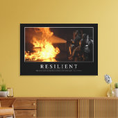 Resilient: Inspirerend prijsopgave Canvas Afdruk (Insitu (Woonkamer))