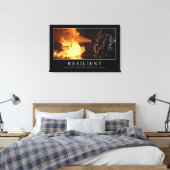 Resilient: Inspirerend prijsopgave Canvas Afdruk (Insitu (Slaapkamer))