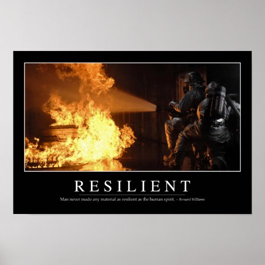 Resilient: Inspirerend prijsopgave Poster (Voorkant)