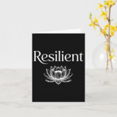 Resilient Mental Strength Self-esteem Motivation R Kaart (Gele Bloem)
