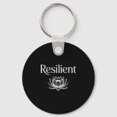 Resilient Mental Strength Self-esteem Motivation R Sleutelhanger (Voorkant)