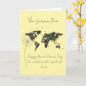 Resilient Military Child Armed Forces Day Kaart (Gele Bloem)