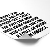 Resilient Soul inspirerend minigedicht Poster (Hoek)