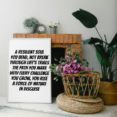 Resilient Soul inspirerend minigedicht Poster