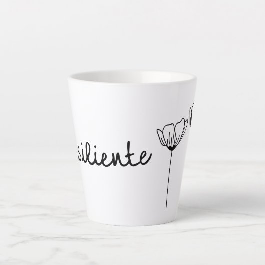 Resiliente Flores Latte Mok (Voorkant)