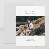 Resiliënte klasse van 2020 Serif Afstuderen Kaart (Voorkant / Achterkant)