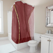 Resin art, dark red marsala abstract background. E Douchegordijn (In situ)