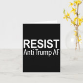 Resist - Anti Trump AF - Kaart (Gele Bloem)