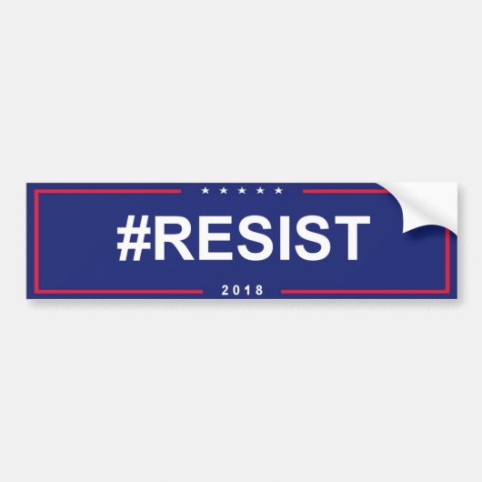 #RESIST Anti Trump Bumpersticker 2018 (Voorkant)