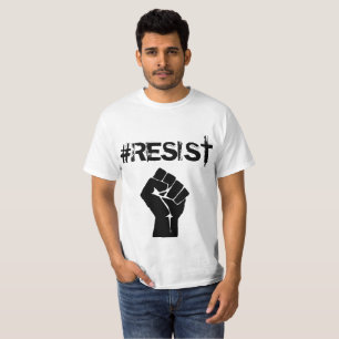 #Resist "Anti-Trump" Politieke Button T-shirt