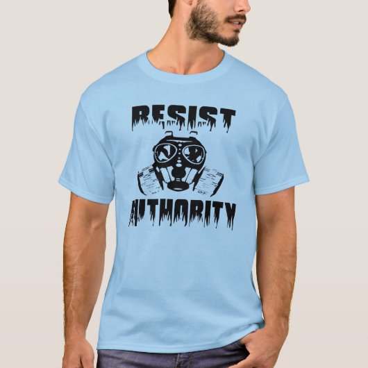 Resist Authority - Anti-Nwo T-shirt (Voorkant)