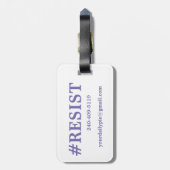 #RESIST Bagagelabel (Achterkant verticaal)
