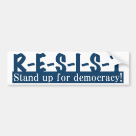 RESIST - blauw Bumpersticker