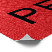 Resist & blijf op het Poster van de Foto van Red L (Hoek)