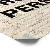 Resist Blijft Grondwettelijk Protest herhalen Poster (Hoek)