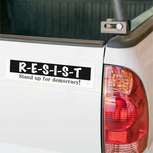 RESIST - block Bumpersticker (Op Truck)