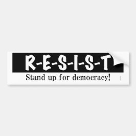 RESIST - block Bumpersticker