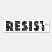 RESIST Bumpersticker (Voorkant)