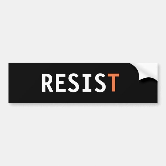 RESIST BUMPERSTICKER (Voorkant)