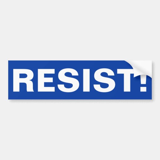 RESIST! BUMPERSTICKER (Voorkant)