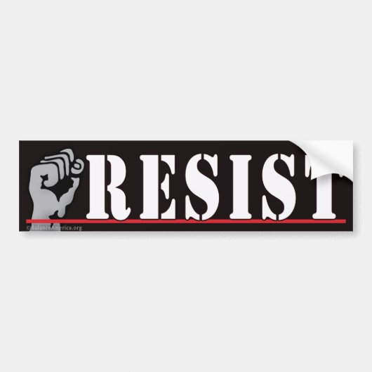"Resist"-Bumpersticker Bumpersticker (Voorkant)
