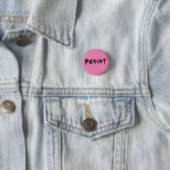 Resist Button - Klein (In situ)