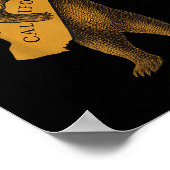 Resist California Bear  Poster (Hoek)