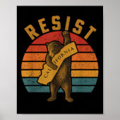 Resist California Bear  Poster (Voorkant)