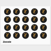 Resist California Bear  Ronde Sticker (Vel)