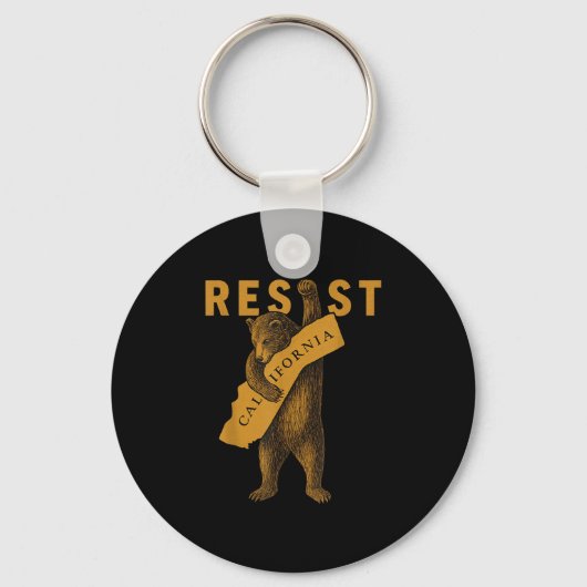 Resist California Bear  Sleutelhanger (Voorkant)