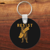 Resist California Bear  Sleutelhanger (Voorkant)