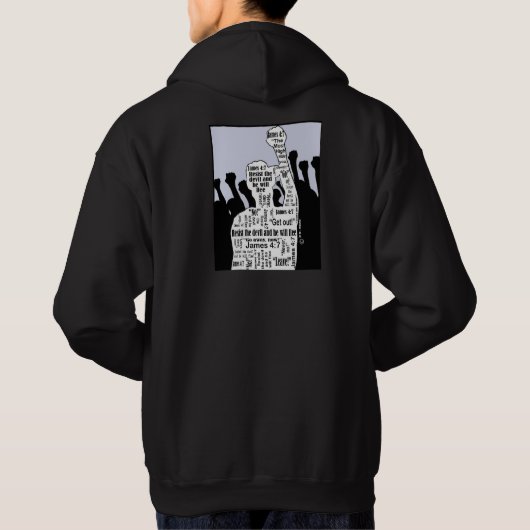 RESIST DE DEVIL HOODIE (Achterkant)