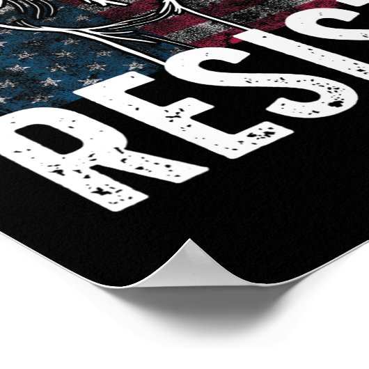 Resist Distressed Upside Down American Flag Usa Poster (Hoek)