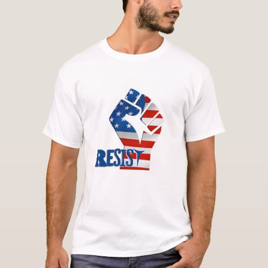 Resist Donald Trump Politiek Shirt (Voorkant)