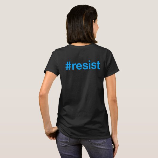 #resist (dubbelzijdig) t-shirt (Achterkant volledig)