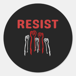 Resist eerst deel uitmaken van het verzet tegen Tr Ronde Sticker