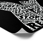 #Resist Eerste Anti Trump Impeach Trump Poster (Hoek)