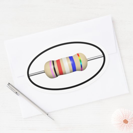 Resist Ellipse sticker Set van 4 (Envelop)