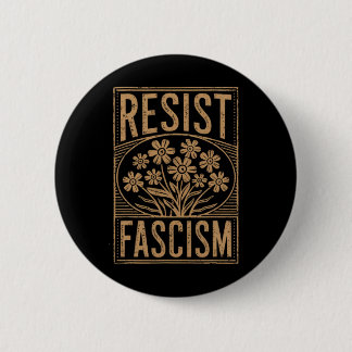 Resist Fascism Protest Trump Anti Trump 3  Ronde Button 5,7 Cm