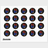Resist Fascism Reject 2025 Ronde Sticker (Vel)