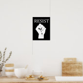 RESIST Fist Anti Donald Trump Poster (Keuken)