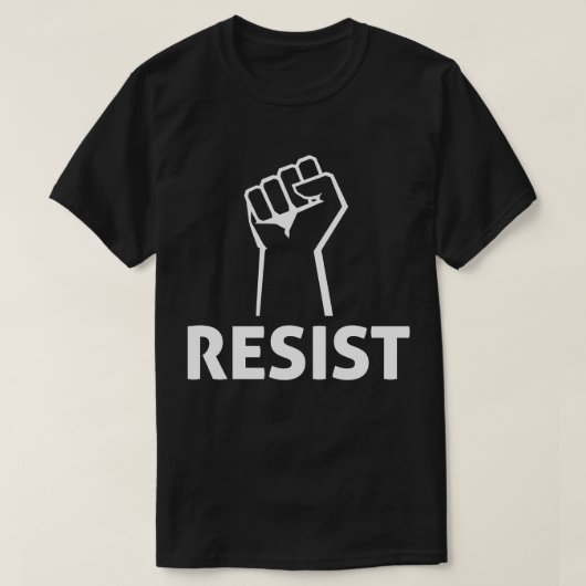 Resist Fist Anti Trump T-shirt (Design voorkant)