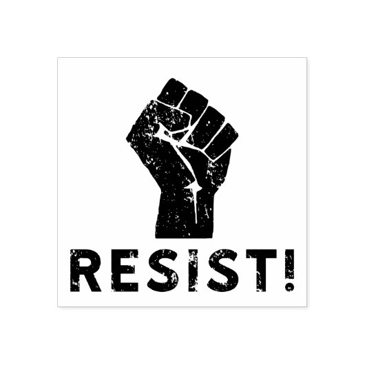 Resist Fist Rubberstempel (Afrduk)