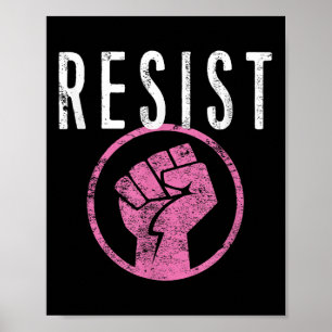 Resist Fist T Shirt - deel uitmaken van het verzet Poster