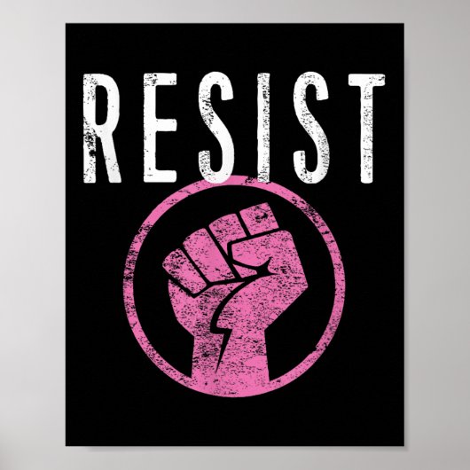 Resist Fist T Shirt - deel uitmaken van het verzet Poster (Voorkant)