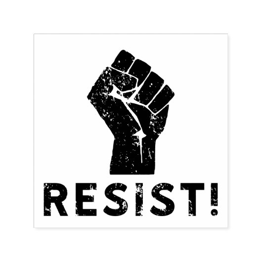 Resist Fist Zelfinktende Stempel (Design)