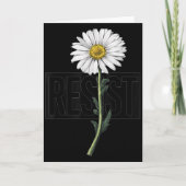 Resist Floral Anti Trump Litical Resistance Daisy  Kaart (Voorkant)
