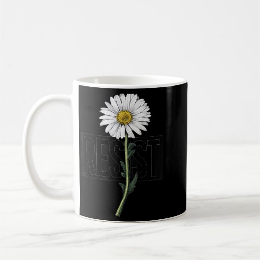Resist Floral Anti Trump Litical Resistance Daisy  Koffiemok (Links)